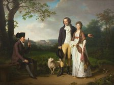 Niels Ryberg with his Son Johan Christian and his Daughter-in-Law Engelke, née Falbe, 1797. Creator: Jens Juel.