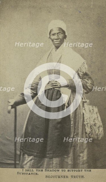 I sell the shadow to support the substance, Sojourner Truth, 1864. Creator: Unknown.