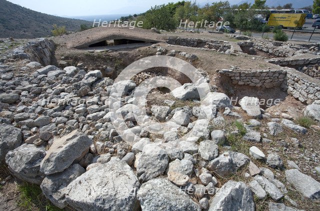 Grave Circle B, Mycenae, Greece. Artist: Samuel Magal