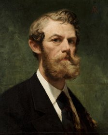 Self-Portrait, 1873. Creator: Alfred Izydor Romer.