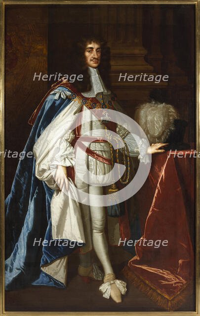 Portrait of Charles II of England (1630-1685), 1670. Creator: Lely, Sir Peter (1618-1680).