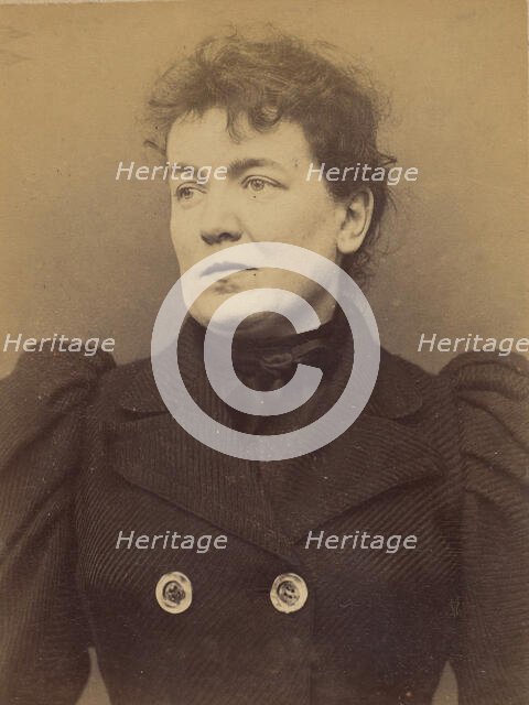 Herman. Caroline. 33 ans, née à Paris Vllle. Couturière. Disposition du Préfet (Anarchie)...., 1894. Creator: Alphonse Bertillon.