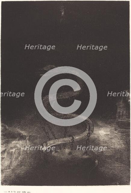 Et le lia pour mille ans (And bound him a thousand years), 1899. Creator: Odilon Redon.