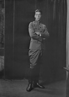 Lieutenant H. Wanger, portrait photograph, 1918 Sept. 20. Creator: Arnold Genthe.