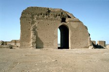 Doorway overlooking the River Tigris, ruins of the Caliph's Palace, Samarra, Iraq, 1977.