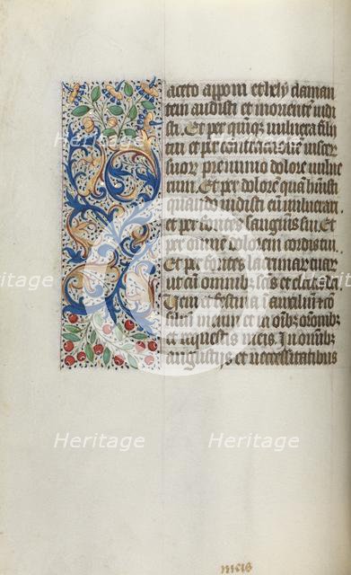Book of Hours (Use of Rouen): fol. 20v, c. 1470. Creator: Master of the Geneva Latini (French, active Rouen, 1460-80).
