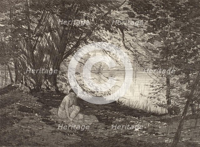 On the River, c1920s. Creator: Bolton Coit Brown.