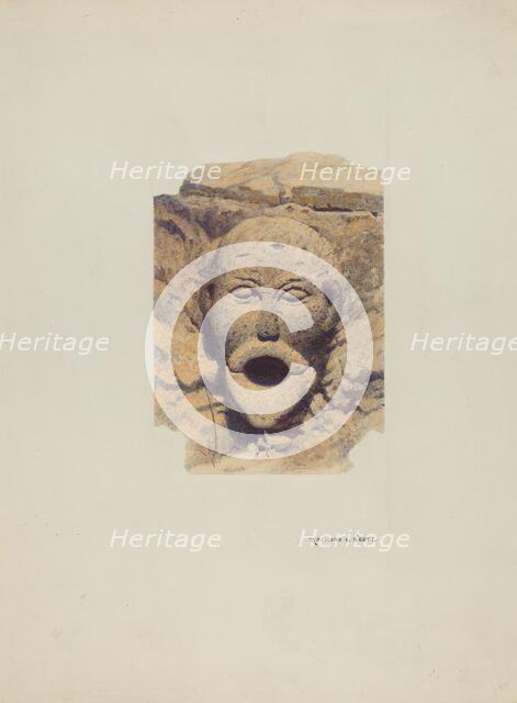 Water Spout, 1939. Creator: Raymond E. Noble.