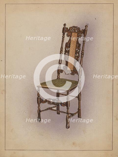 Side Chair, c. 1936. Creator: Nicholas Gorid.