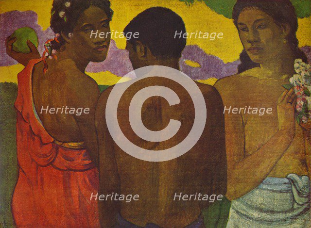 'Three Tahitians', 1899 (1935). Artist: Paul Gauguin.