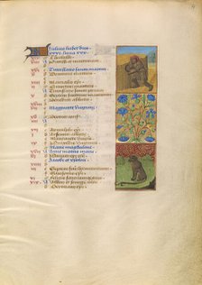 July Calendar Page; Reaping; Leo; Katherine Hours, about 1480-1485. Creator: Unknown.