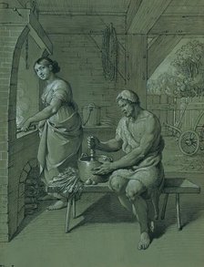 Hercules and Omphale, 1805. Creator: Johann Peter Krafft.