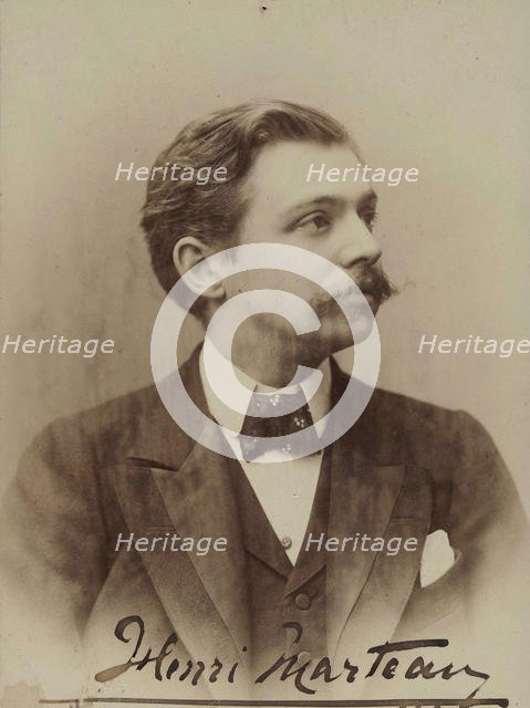 Portrait of the violinist and composer Henri Marteau (1874-1934) , 1898. Creator: Dupont, Aimé (1842-1900).