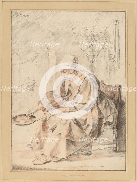 Pancake Woman, 1768. Creator: Johannes Kornlein.