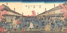 “The Newly Opened Port of Yokohama in Kanagawa Prefecture” , 2nd month, 1860. Creator: Sadahide Utagawa.