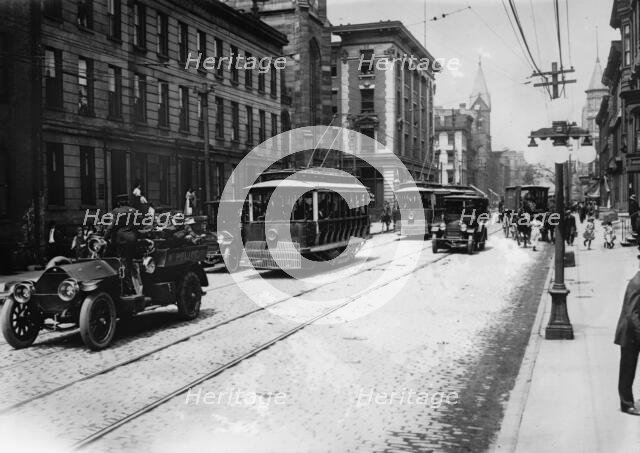 Cincinnati car strike, 1913. Creator: Bain News Service.