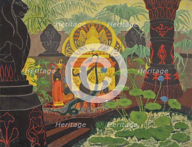 Voodoo Temple or The Snake Charmer, 1901. Creator: Ranson, Paul Elie (1864-1909).