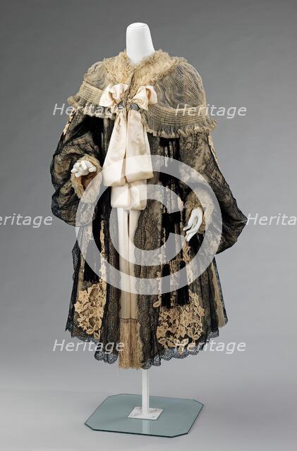 Evening coat, French, 1895-1905. Creator: Rouff.