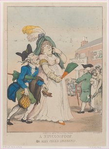 A Nincompoop, or Hen Peck'd Husband, April 24, 1807., April 24, 1807. Creator: Thomas Rowlandson.
