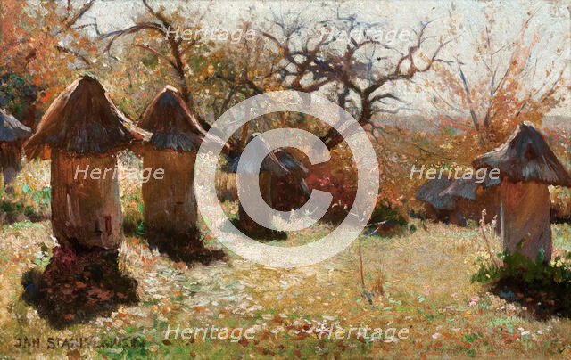 Beehives in the Ukraine, 1895. Creator: Jan Stanislawski.