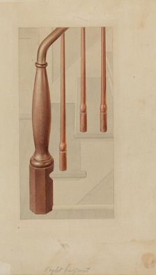 Newel Post, 1935/1942. Creator: Unknown.