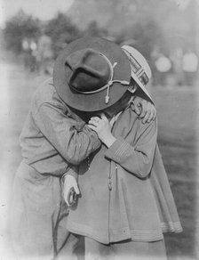 Pittsburgh soldier's good - by, between c1915 and c1920. Creator: Bain News Service.