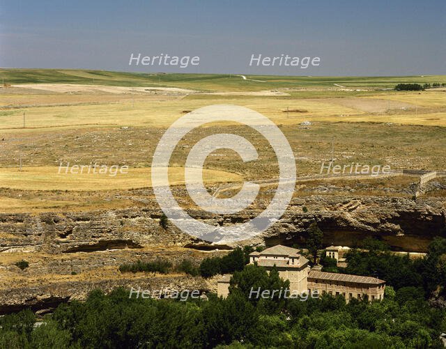 Landscape from the Alcazar, Segovia, Castile and Leon, Spain (2003). Creator: LTL.