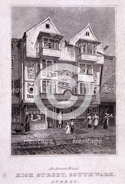 Borough High Street, Southwark, London, c1820. Artist: Anon