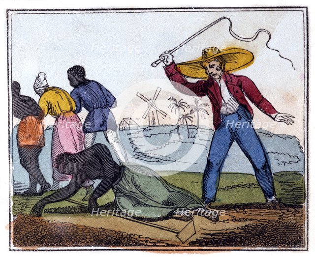 'The Exhausted Slave Whipped', 1826. Artist: Unknown