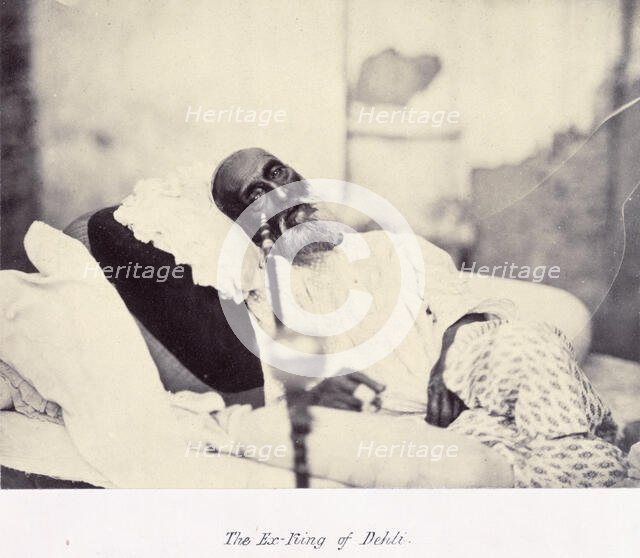'The Ex-King of Delhi', Bahadur II Shah, 1858. Creator: Tytler and Shepherd.