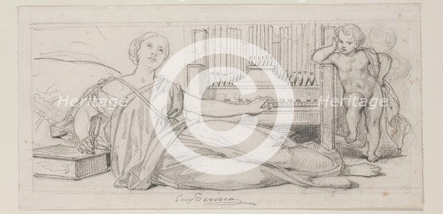 Music, mid-19th century. Creator: Eugene Deveria.