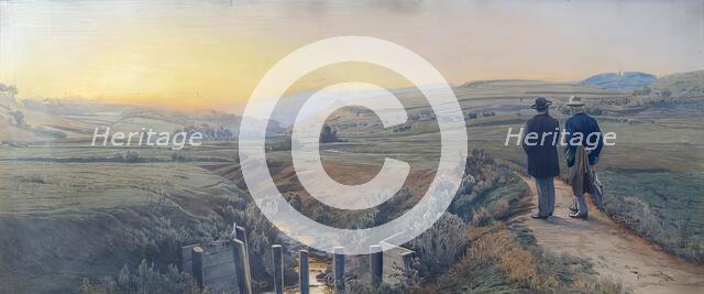 Walk along the Krottenbach, 1907. Creator: Anton Hlavacek.