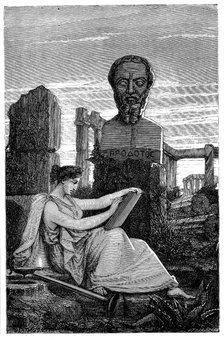 Herodotus, Ancient Greek historian, 1866. Artist: Unknown