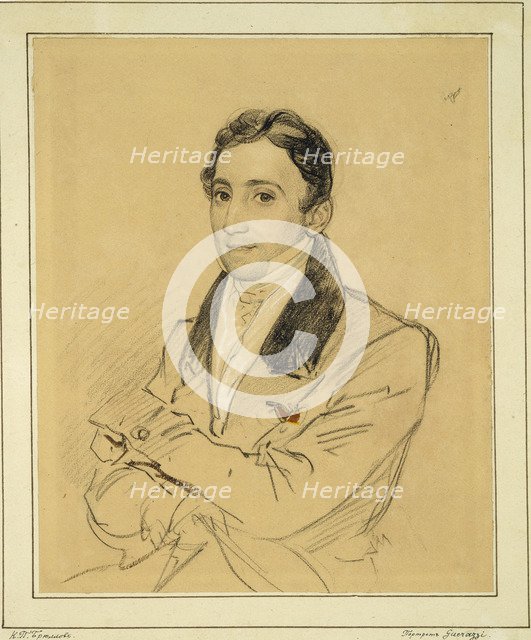 Portrait of the writer Francesco Domenico Guerrazzi (1804-1873), 1834. Artist: Briullov, Karl Pavlovich (1799-1852)