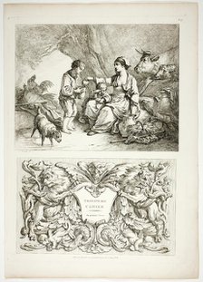 Plate Thirteen of 38 from Oeuvres de J. B. Huet, 1796–99. Creator: Jean Baptiste Marie Huet.