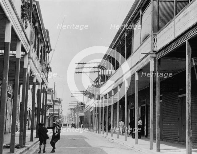 Street scene, Colon, Panama, c.between 1910 and 1920. Creator: Unknown.
