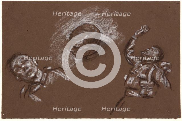 Studies for 'Mametz Wood', c1916. Creator: Christopher Williams.