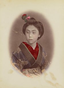 Portrait of a Girl, 1870s-1890s. Creator: Baron Raimund von Stillfried.