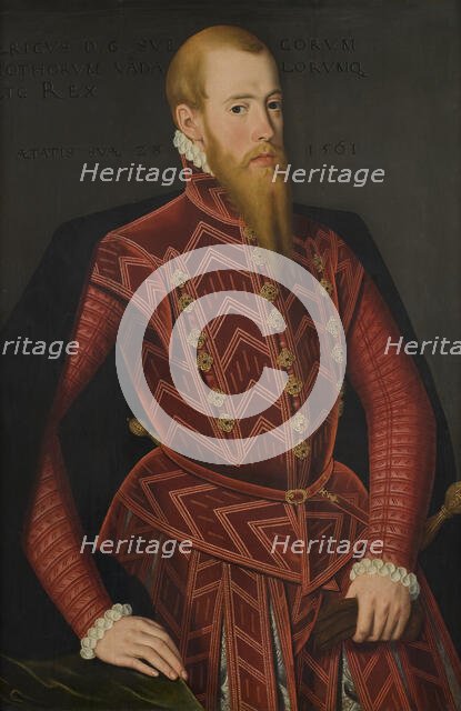 Erik XIV king of Sweden 1533-1577, mid-16th century. Creator: Domenicus Ver Wilt.