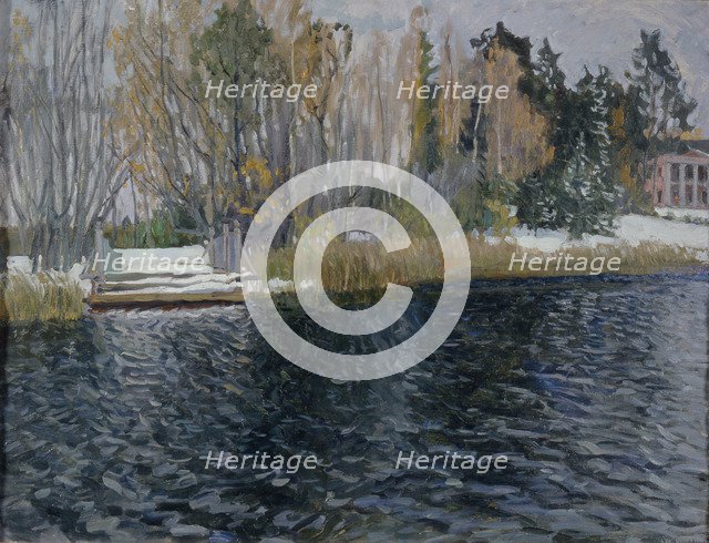 First Snow, Early 20th cen.. Artist: Zhukovsky, Stanislav Yulianovich (1873-1944)