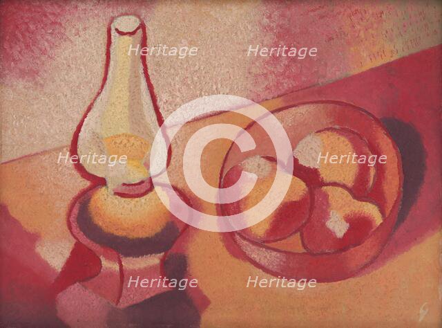 Still Life with a Lamp, 1929-1930. Creator: Mikulas Galanda.