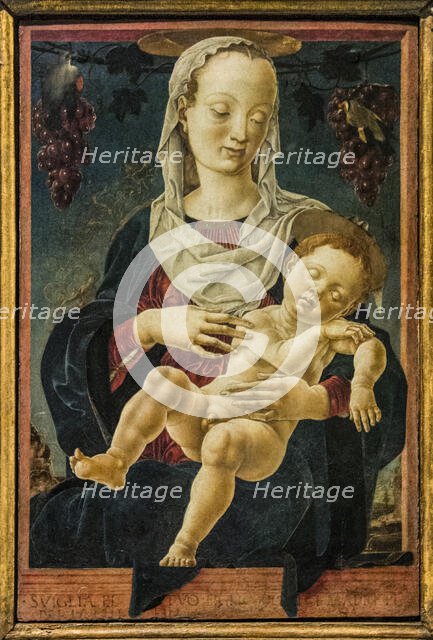 Madonna of the Zodiac (Madonna dello zodiaco), 1459-1461. Creator: Tura, Cosimo (before 1431-1495).