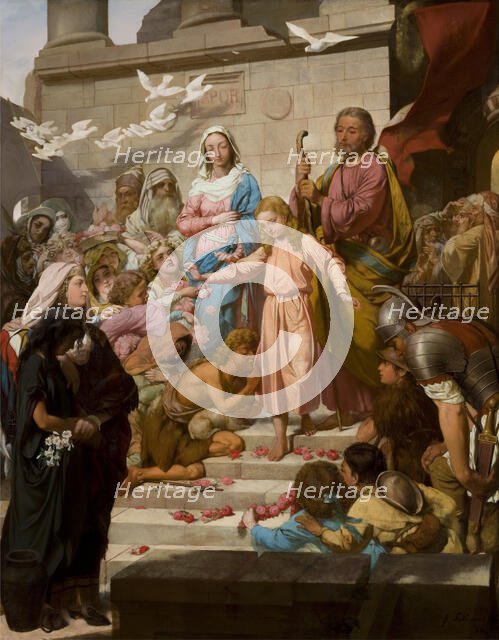 Christ Leaving the Temple, c1870. Creator: Feliks Szynalewski.