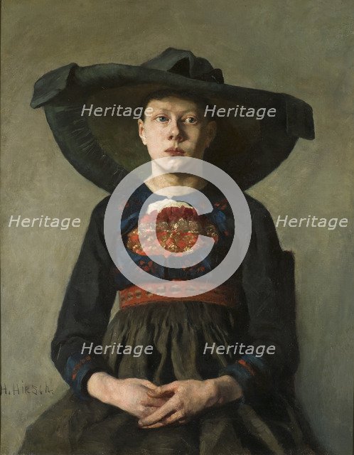 A Bavarian Peasant Girl, 1885-1887.