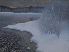 Hoar-Frost on Ice, 1901. Creator: Fjaestad; Gustaf (1868-1948).