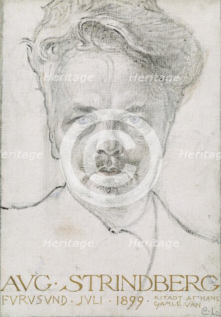The Author August Strindberg, 1899. Creator: Carl Larsson.