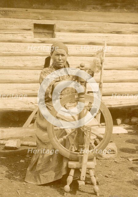 Spinner, 1909. Creator: Nikolai Georgievich Katanaev.