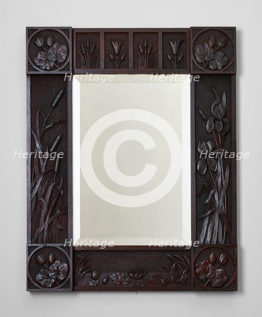 Framed mirror, about 1880. Creator: Emma Harter Sweetser.