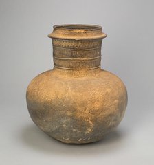 Globular Jar with Ribs, Korea, Three Kingdoms period (57 B.C.-A.D. 668), Silla..., 5th/6th century. Creator: Unknown.