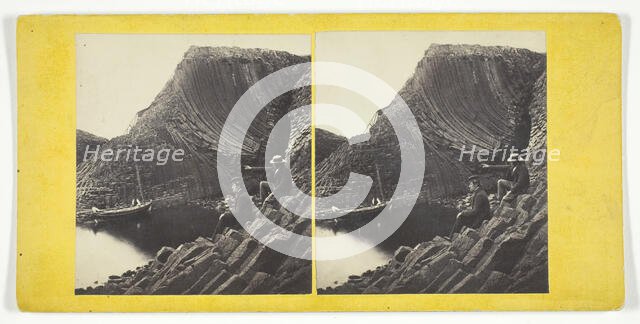 Clamshell Cave, Staffa, Mid 19th century. Creator: George Washington Wilson.